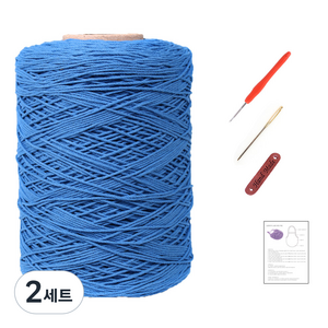 마마니트 동방면사 네트가방 DIY 세트, 2세트, 318 파스텔블루