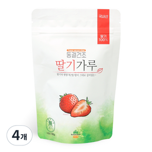산마을 동결건조 딸기가루, 60g, 4개