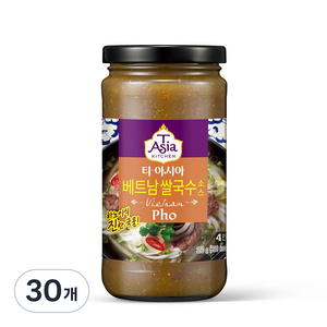 티아시아키친 베트남 쌀국수 소스, 350g, 30개