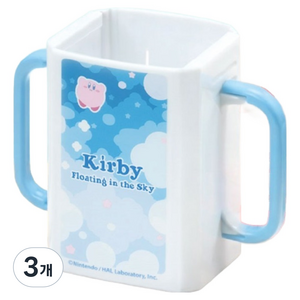 스케이터 DHP2 사각팩 손잡이 음료케이스 닌텐도 Kirby, 3개, 1개입