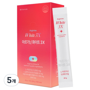 익스트림 아르기닌 화이트 3X 15p, 300g, 5개