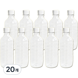 생수병 공병 20p, 투명, 500ml, 20개