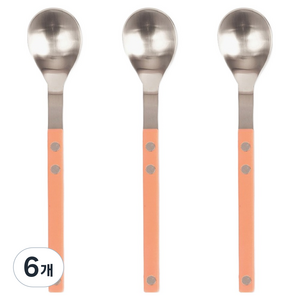 보겐 브리샤 커트러리 샤틴 티스푼, 피치, 6개