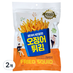 정화식품 오징어 튀김, 120g, 2개