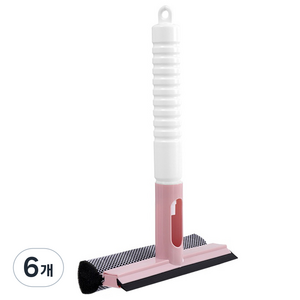 분무기 유리창 스퀴지 유리닦이 밀대, 핑크화이트, 6개