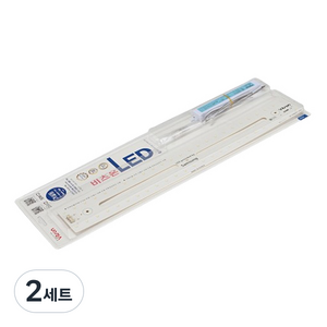 비츠온 리폼 PCB 자석타입 25W 거실등 LED 모듈 세트 540 x 73 mm, 2세트, 주광색