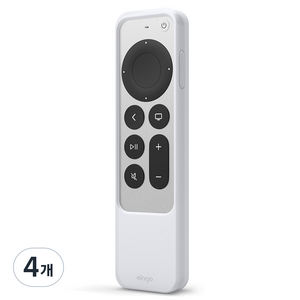 엘라고 R2 2021 애플티비 4K 리모컨 실리콘 케이스, 야광블루, 4개