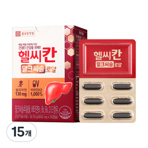 종근당건강 헬씨칸 밀크씨슬 로얄, 30정, 15개