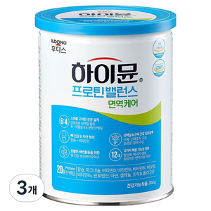 하이뮨 일동후디스 프로틴 밸런스 면역케어 산양초유, 304g, 3개
