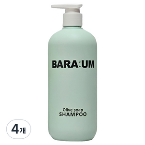 바라움 올리브 솝 샴푸, 4개, 490ml
