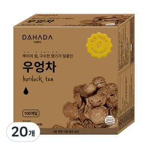 다하다 국산 우엉차, 1g, 100개입, 20개