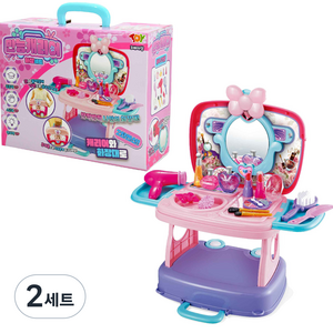 토이앤토이 만능캐리어 화장놀이세트, 혼합색상, 2세트