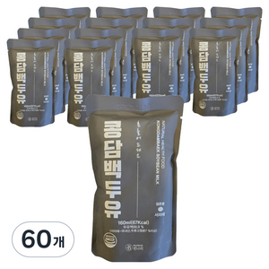 빈나리 서리태 콩담백 두유, 160ml, 60개