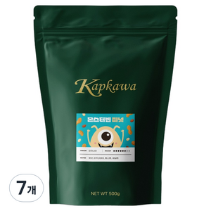 캅카와 몬스터빈 피넛 커피 원두, 에스프레소(고움), 500g, 7개