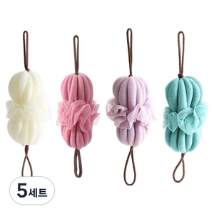 쭉쭉 늘어나 플라워 슬링 샤워볼 4종 세트, 혼합, 4개입, 5세트