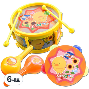 내친구아리 리듬 악기 세트, 혼합색상, 6세트