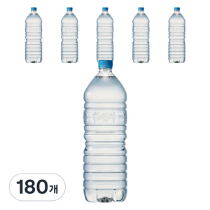 마신다 먹는샘물 무라벨, 2L, 180개