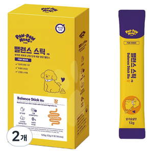 포포몽 반려동물 깨끗한나라 밸런스 스틱 PB 10p, 120g, 2개, 닭가슴살
