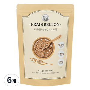 프레벨롱 철분강화, 오트밀, 300g, 6개