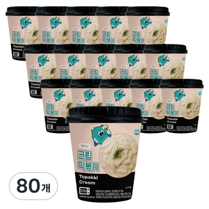 농가식품 멜로우 크림 떡볶이, 115g, 80개