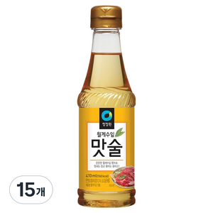 청정원 월계수잎 맛술, 410ml, 15개