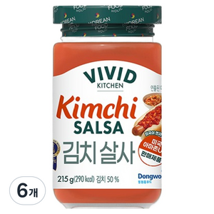 비비드키친 김치 살사, 6개, 215g