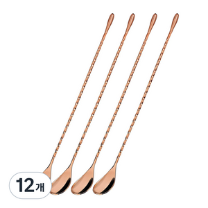 착한살림 스텐304 바스푼 30cm, 로즈골드, 12개