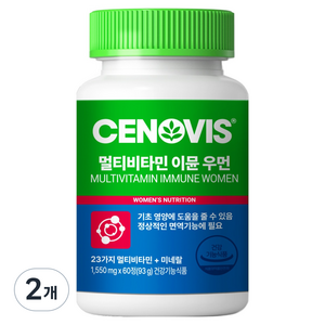 세노비스 멀티비타민 이뮨 우먼 93g, 60정, 2개