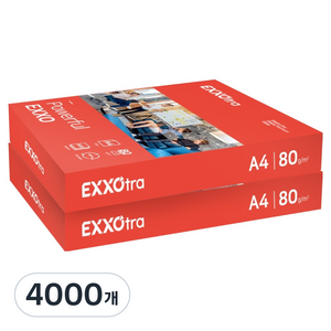 엑소 엑소트라 복사용지 80g, A4, 4000개