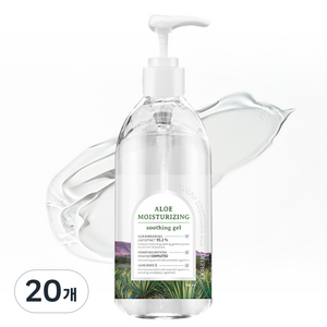 [비건뷰티] 디오프러스 알로에 모이스처라이징 수딩젤, 390ml, 20개