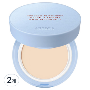 에이지투웨니스 벨벳 래스팅 파운데이션 팩트 7g, 21N SOFT, 2개
