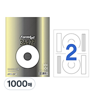 [한국폼텍] 레이져 CD 라벨CL3642P, 1000매, 기타