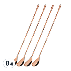 착한살림 스텐304 바스푼 30cm, 로즈골드, 8개