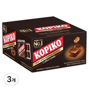 코피코 커피맛 캔디 12p, 384g, 3개