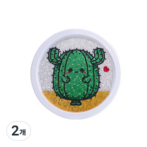 울트라패션 보석십자수 DIY 세트 선인장, 랜덤발송, 2개