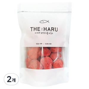 THEHARU 동결건조 딸기칩, 50g, 2개