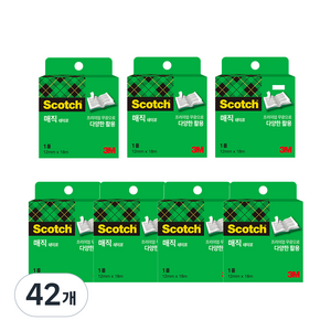 스카치 매직 테이프 리필 12mm x 18m, 42개