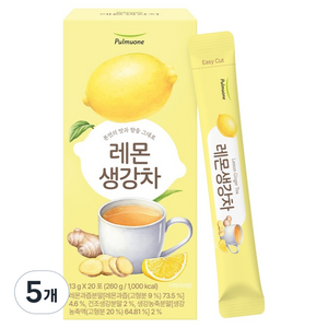 풀무원건강생활 레몬생강차, 13g, 20개입, 5개