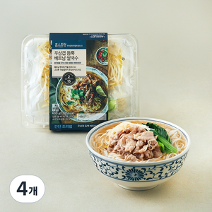 애슐리 홈스토랑 우삼겹 듬뿍 베트남 쌀국수 밀키트, 600g, 4개