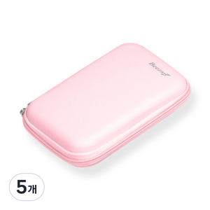 비잽 외장하드 파우치, 핑크, 5개