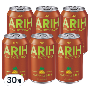 아리 듀얼바이오틱소다 파인애플 드리프트, 30개, 355ml