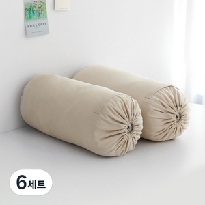 네이쳐리빙 반전매력 정리가 편한 방수 이불정리함, 2개입, 6세트, 베이지