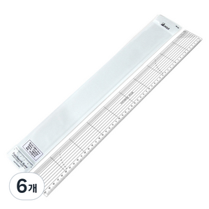 유니크 시접자 50cm + 전용케이스, 혼합색상, 6개