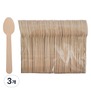 생활을그리다 우드스푼 벌크포장 140mm, 100개입, 3개