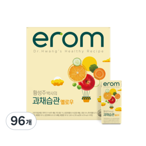이롬 과채습관 옐로우 주스, 190ml, 96개