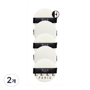 ELLE PARIS 파우더 미니 퍼프 5p, 2개, 무량