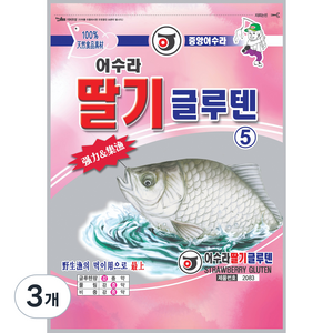 중앙어수라 딸기 글루텐 5, 190g, 3개