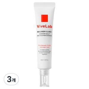 바이브랩 리커버리 클리닉 센서티브 스칼프 에스오에스 솔루션 에센스, 40ml, 3개