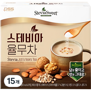 스테비아스위트 율무차, 18g, 20개입, 15개