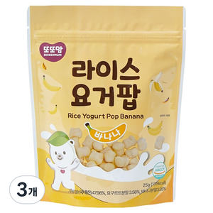 또또맘 라이스 요거팝, 25g, 3개, 바나나맛